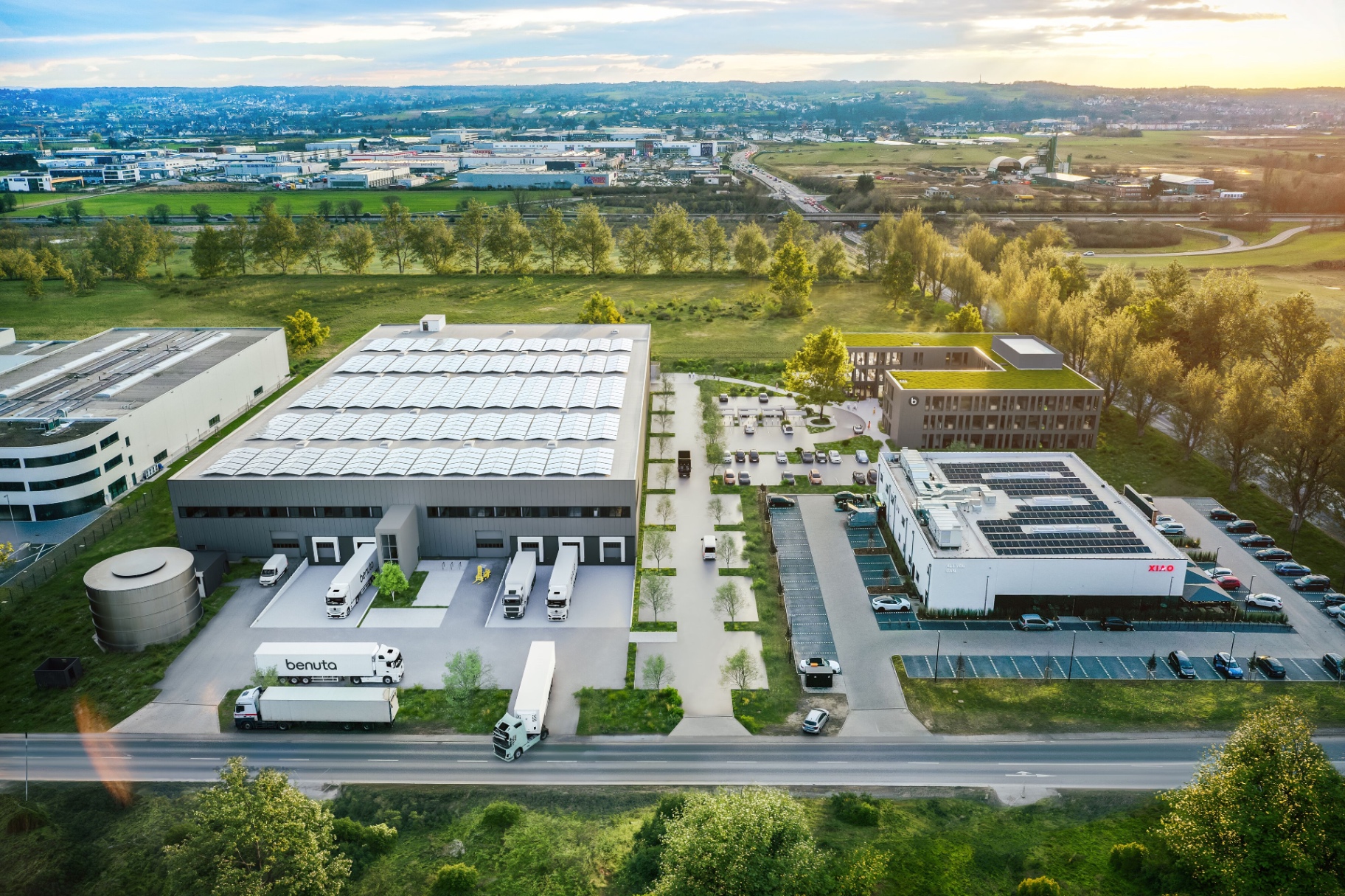 Visualisierung des geplanten benuta Campus in Dormagen